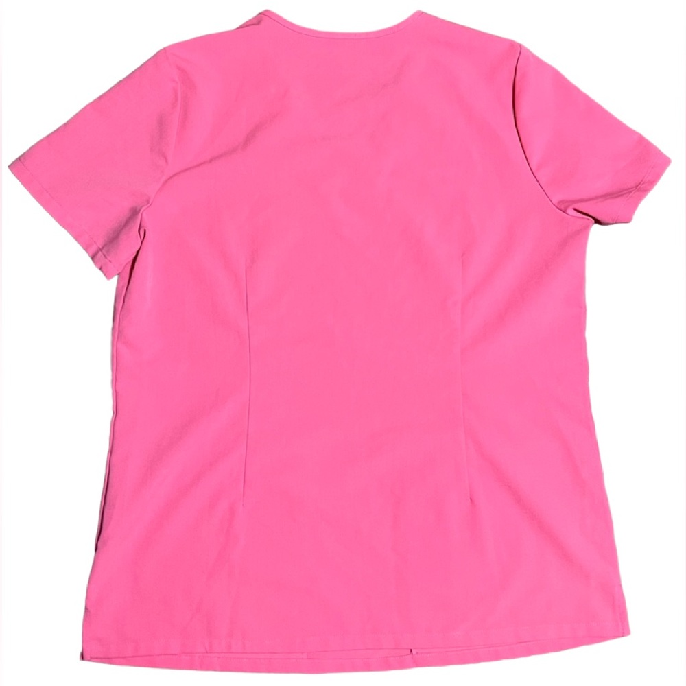 💗 FIGS Casma Three-Pocket Scrub Top Medium Limited Edition color-Neon Pink EUC - Picture 7 of 15